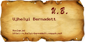 Ujhelyi Bernadett névjegykártya